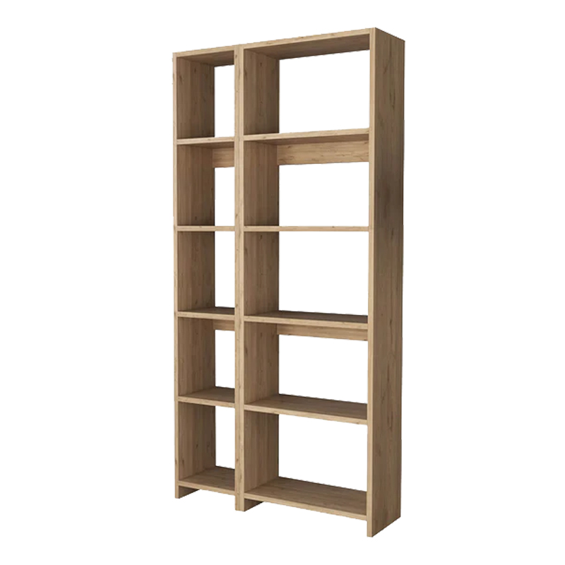 Βιβλιοθήκη Alkathi pakoworld σε oak απόχρωση 77x22x160εκ-197-000281