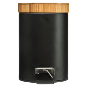 ÊÜäïò áðïññéììÜôùí 3L Dustbin pakoworld ìÝôáëëï-pp ìáýñï-oak-199-000210