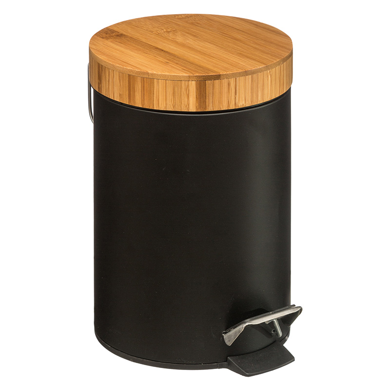 ÊÜäïò áðïññéììÜôùí 3L Dustbin pakoworld ìÝôáëëï-pp ìáýñï-oak-199-000210