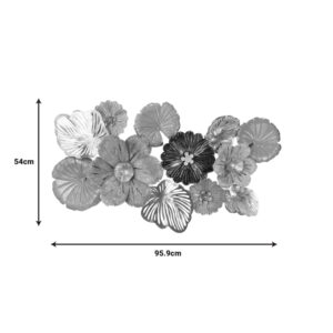 Διακοσμητικό τοίχου Printemps Inart μέταλλο πολύχρωμο 95.9x3.8x54εκ-209-000030