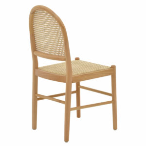 Καρέκλα Alessia pakoworld ξύλο οξιάς-rattan φυσικό 43x40x89εκ-263-000010