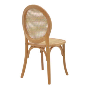 Καρέκλα Camil pakoworld φυσικό ξύλο οξιάς-φυσικό rattan 45x50x94εκ-263-000030