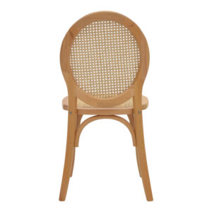 Καρέκλα Camil pakoworld φυσικό ξύλο οξιάς-φυσικό rattan 45x50x94εκ-263-000030