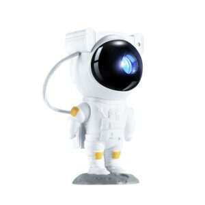 XO projector LED CF01 astronaut star and galaxy- Παιδικό Φωτιστικό projector με προβολή αστεριών σε λευκό χρώμα