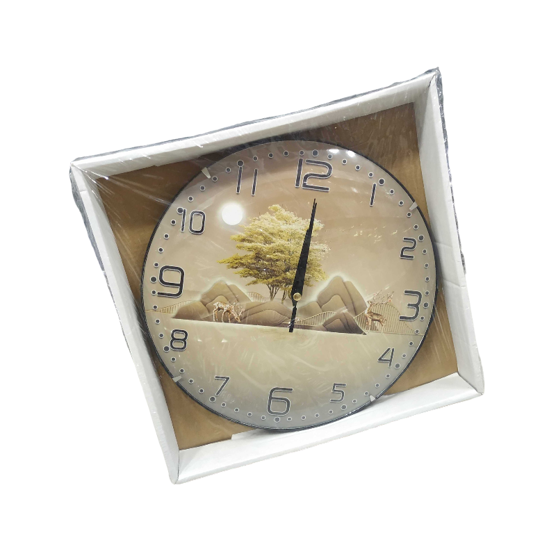 Ρολόι τοίχου - 831-1 - 283117 - Beige/Gold