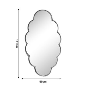 Καθρέπτης Tyko Inart χρυσό μέταλλο 60x3x111εκ-295-000008