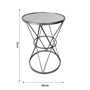 Βοηθητικό τραπέζι σαλονιού Vogarton Inart χρυσό 40x40x56εκ-295-000012