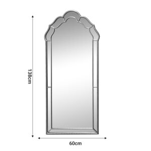 Καθρέπτης Klorens Inart χρυσό  μέταλλο 60x3x138εκ-295-000014