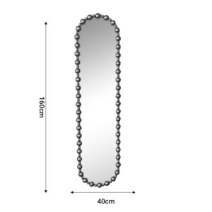 Καθρέπτης Baris Inart χρυσό μέταλλο 40x4.5x160εκ-295-000017