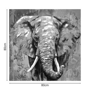 Πίνακας σε καμβά Elephant Inart 80x3x80εκ-296-000002