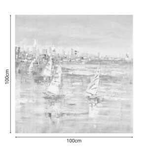 Πίνακας σε καμβά Watery Inart 100x3x100εκ-296-000016