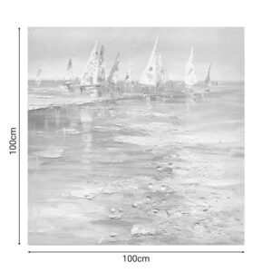 Πίνακας σε καμβά Watery I Inart 100x3x100εκ-296-000017