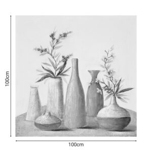 Πίνακας σε καμβά Vase Inart 100x3x100εκ-296-000018