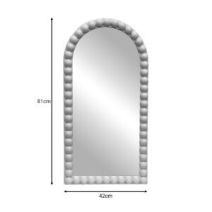 Καθρέπτης Pavloval Inart λευκό pp 42x81x3.5εκ-298-000011