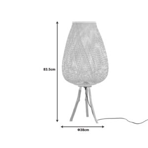 Φωτιστικό δαπέδου Vazel Inart Ε27 μπαμπού σε φυσική απόχρωση Φ38x83.5εκ-299-000019