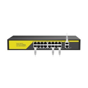 Switch καταγραφικού POE με 16 υποδοχές - 100/1000Mbps - 300020