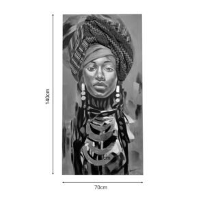 Πίνακας σε καμβά Afro Inart 70x3x140εκ-301-000005