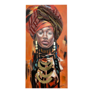 Πίνακας σε καμβά Afro Inart 70x3x140εκ-301-000005