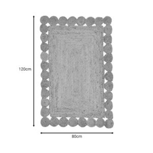 Χαλί Doze Inart μπεζ 100% γιούτα 120x80x1εκ-302-000010