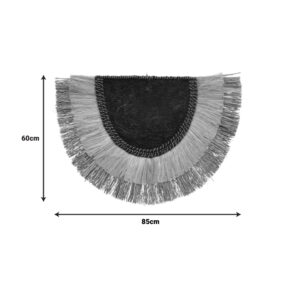 Διακοσμητικό τοίχου Pedrine Inart ψάθα-abaca σε φυσικό χρώμα 85x60x6εκ-339-000042