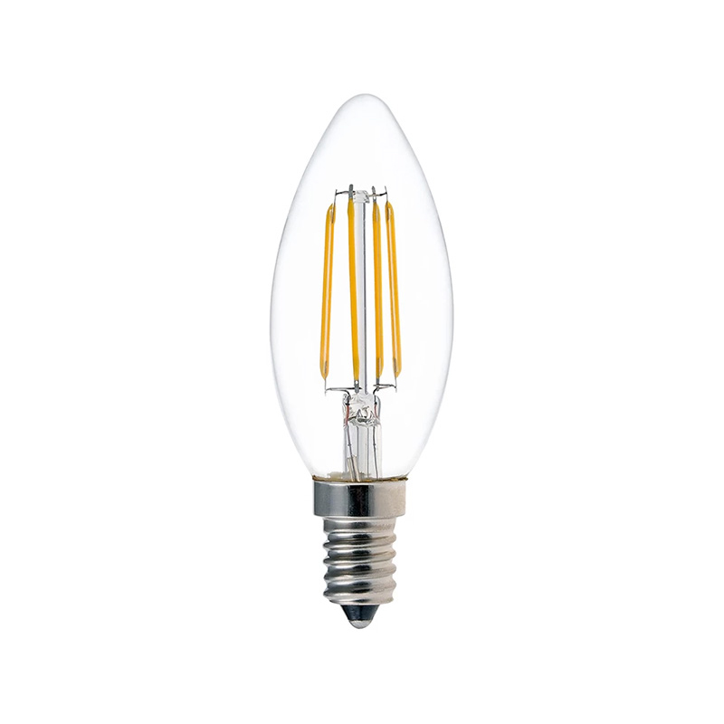 Λαμπτήρας LED C35 Bulb pakoworld 4W 3000K E14 clear-342-000087