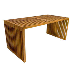 Τραπέζι Marlin pakoworld teak ξύλο σε φυσική απόχρωση 100x50x45εκ-343-000025