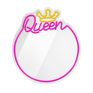 Forever Light Neon Mirror LED Sleeping Queen/Warm White Pink - Διακοσμητικός Καθρέπτης με LED Neon