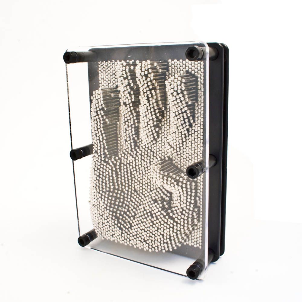 The Source Pin Art - Επιτραπέζιο διακοσμητικό 3D Pin Art - Μαύρο / Ασημί
