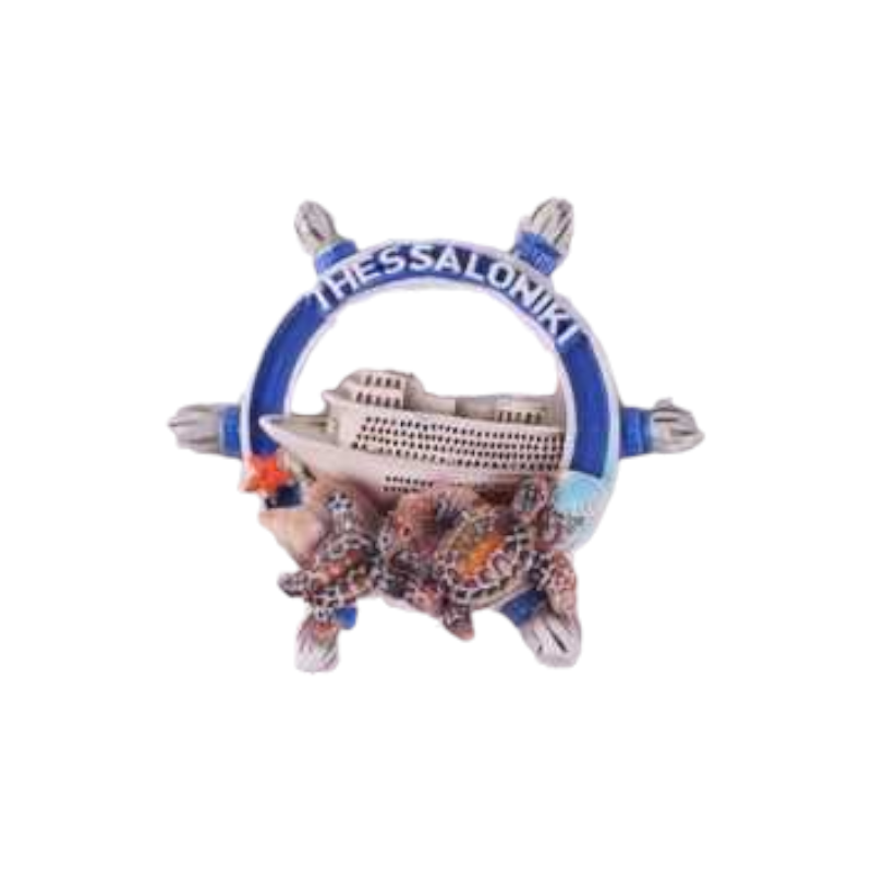 Tουριστικό μαγνητάκι Souvenir - Σετ 12pcs - Resin Magnet - Thessaloniki - 678399