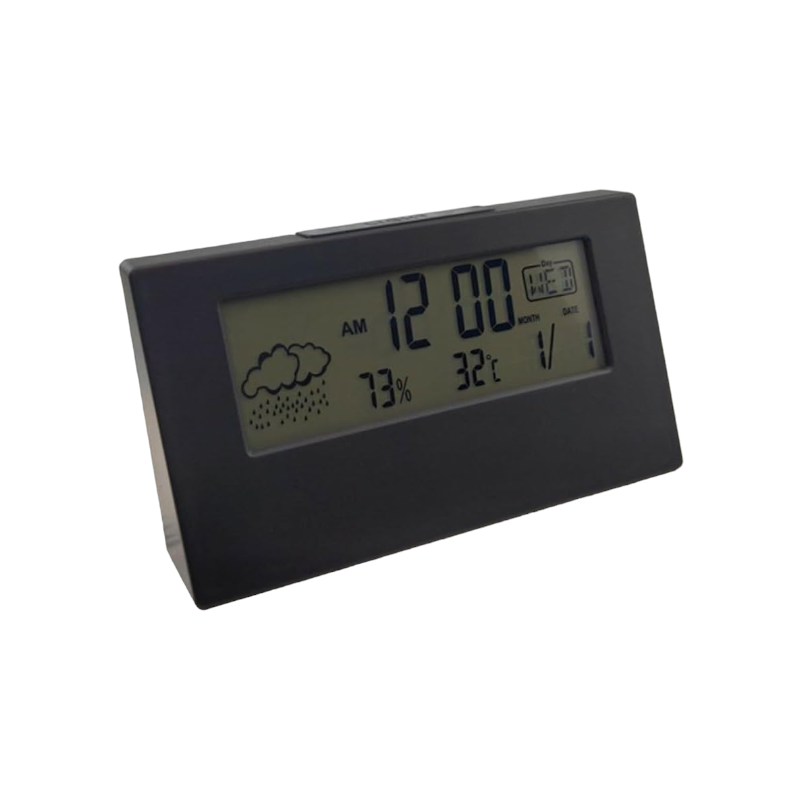 Ψηφιακό ρολόι με Θερμόμετρο - YQ618F - 678917 - Black