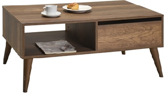 ΤΡΑΠΕΖΙ  ΣΑΛΟΝΙΟΥ ΜΕ ΣΥΡΤΑΡΙ 110x65x42 εκ OSLO WALNUT