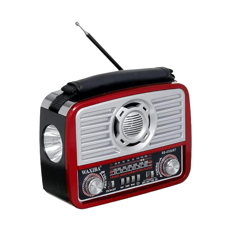 Επαναφορτιζόμενο ραδιόφωνο Retro - XB472BT - 804728 - Red