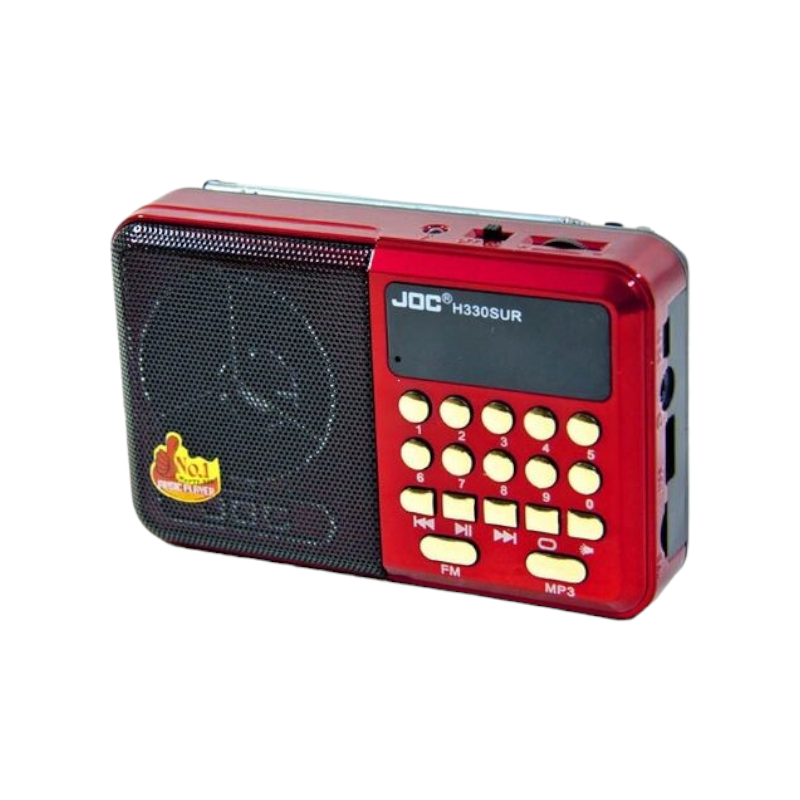 Επαναφορτιζόμενο ραδιόφωνο - JOC-H330 - 863309 - Red
