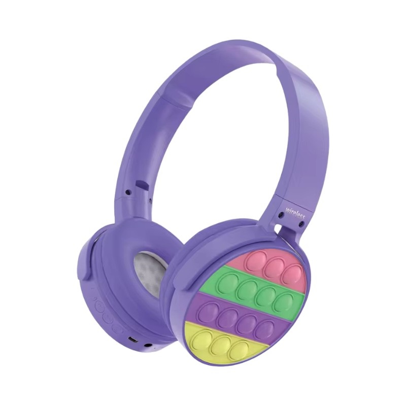 Ασύρματα ακουστικά - Pop It Headphones - ST91 - 886963 - Purple