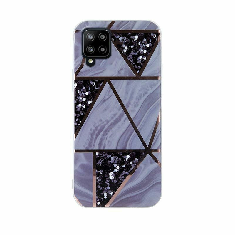 Geometric Marmur Case for Samsung Galaxy A22 4G graphite