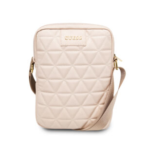 Guess Quilted Tablet Bag Τσαντάκι από δερματίνη κατάλληλο για tablet/smartphone εως 10" (Pink - GUTB10QLPK)