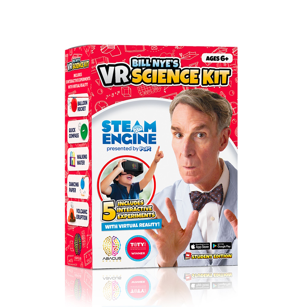 Abacus Brands Bill Nye's Steam Engine VR Science Kit "Student Edition" Σετ εικονικής πραγματικότητας – Σετ Δώρου Για ηλικίες 6 έως 12 ετών
