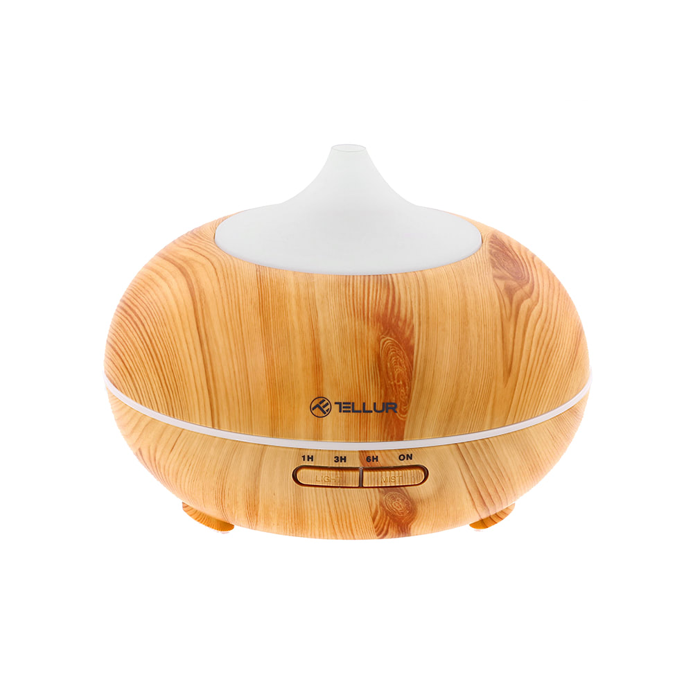 Tellur WiFi Smart Aroma Diffuser Συσκευή για αρωματοθεραπεία τηλεχειριζόμενη μέσω WiFi σε ανοικτό καφέ (TLL331101)