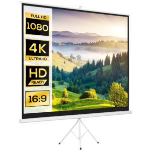 HOMCOM 120" Οθόνη προβολέα 4:3 σε σχήμα διχτυωτό ύφασμα