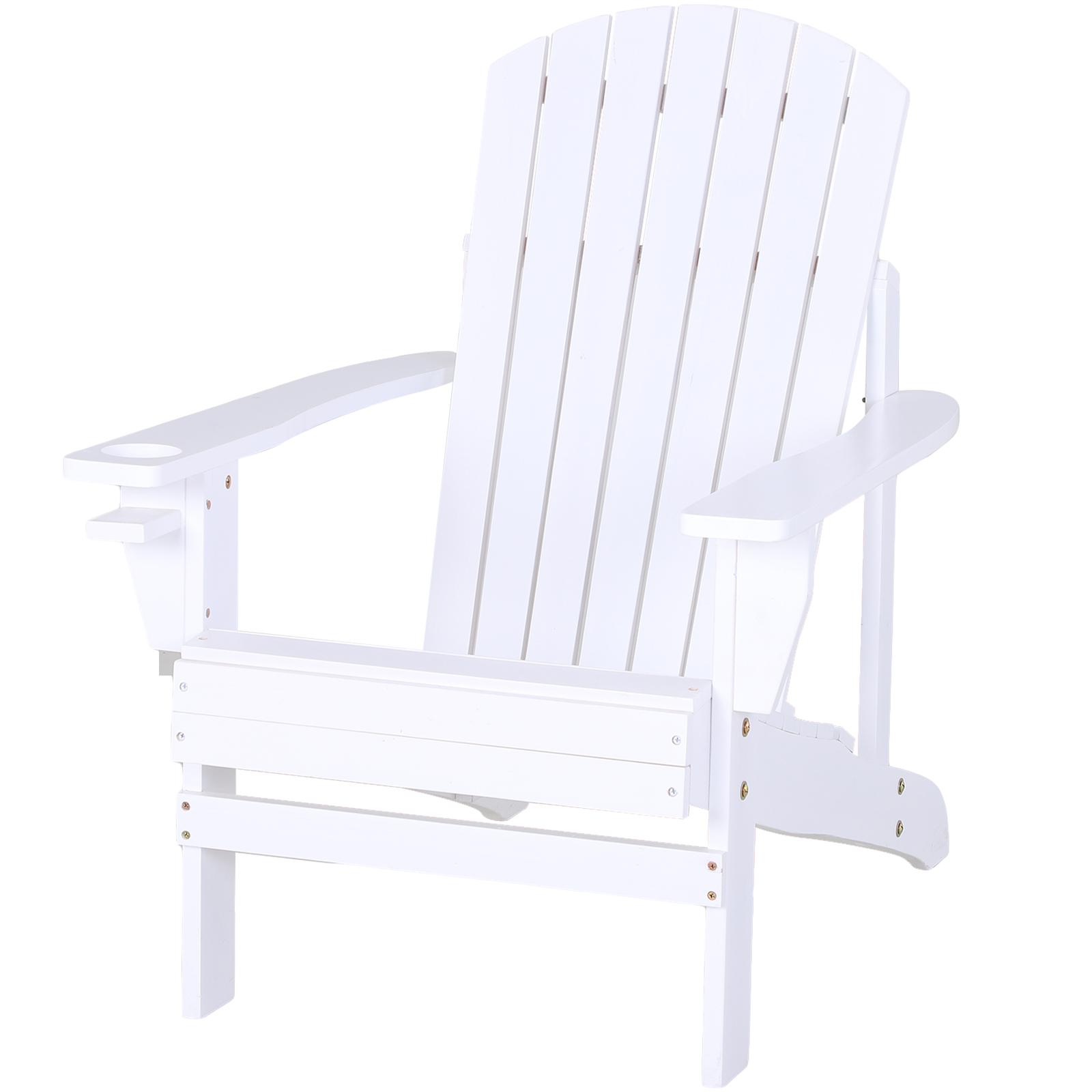 Outsunny Garden Chair Adirondack σε λευκό ξύλο 97x72