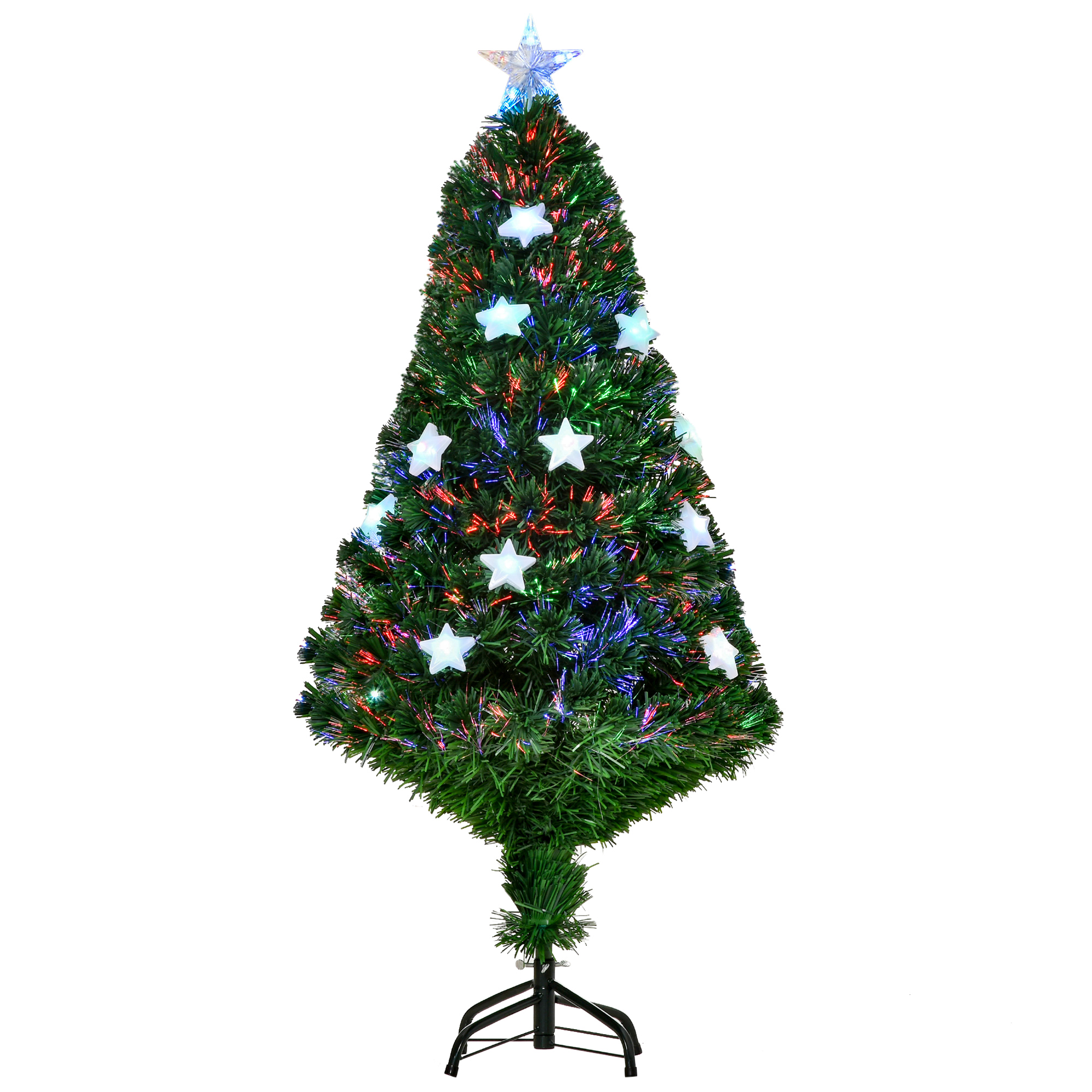 Χριστουγεννιάτικο Δέντρο με 16 Φωτάκια LED σε Σχήμα Αστεριού 120 cm HOMCOM 02-0792