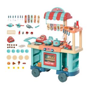 Παιδική Κουζίνα - Τρόλεϊ με Αξεσουάρ 79.5 x 33 x 90.5 cm HOMCOM 350-090