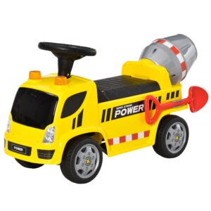 HOMCOM Ride-on Baby Car Et; 18-36 Μηνών - Κίτρινο