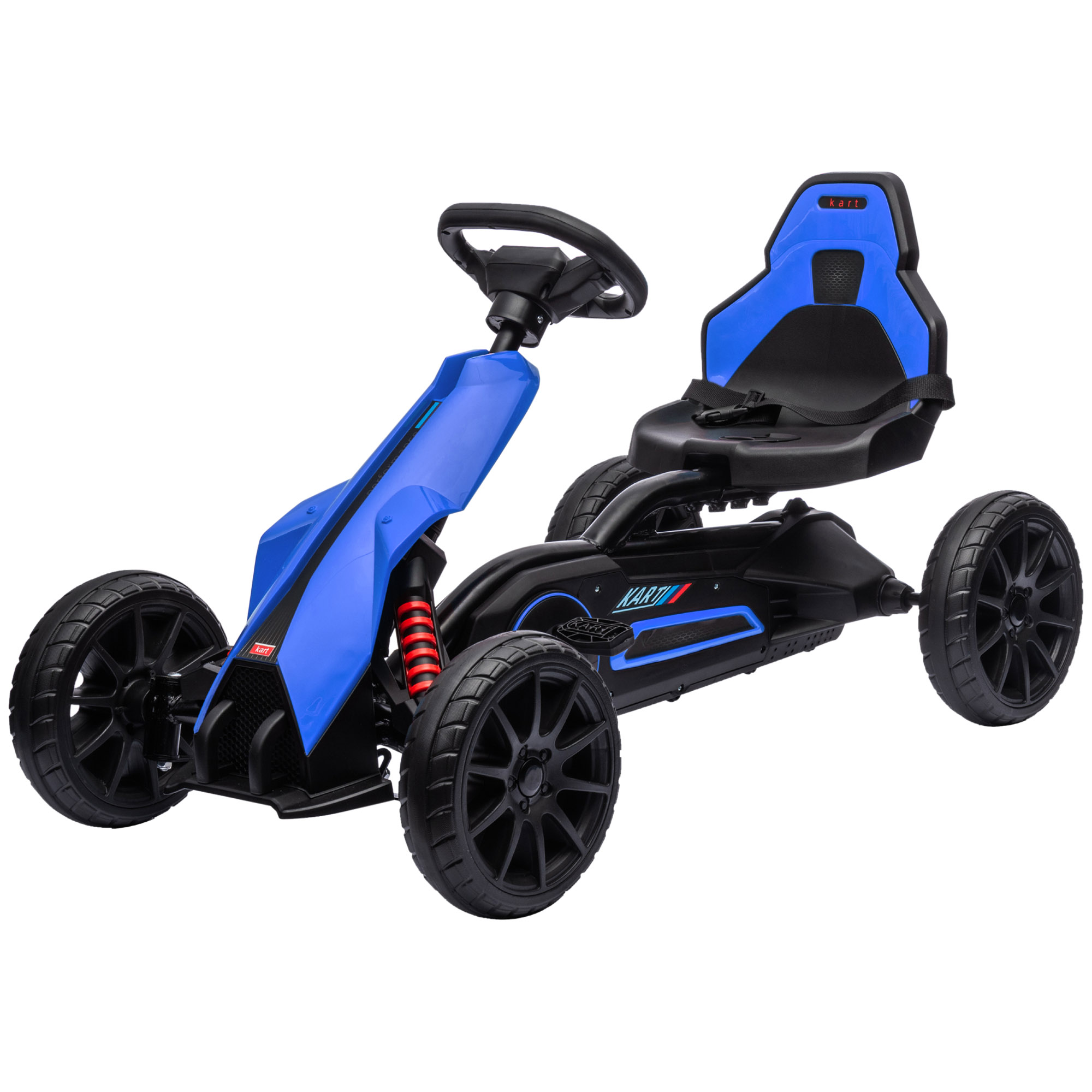 HOMCOM Pedal Go Kart για παιδιά 3-8 ετών με ρυθμιζόμενο κάθισμα και τροχούς EVA