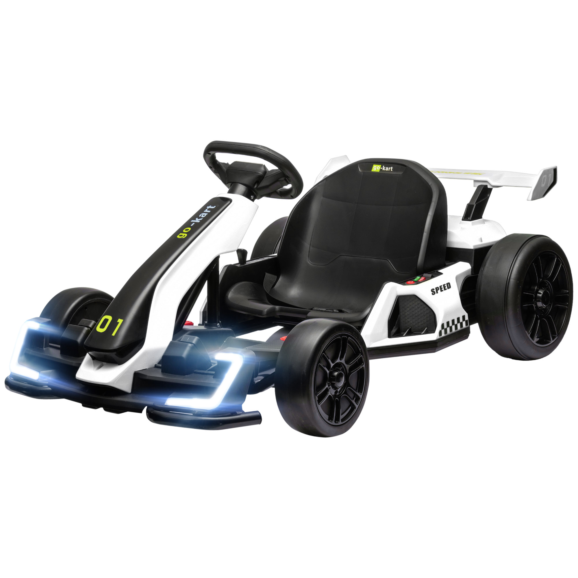 HOMCOM Electric Go Kart για παιδιά 6-12 ετών 24V 12km/h με ρυθμιζόμενο κάθισμα