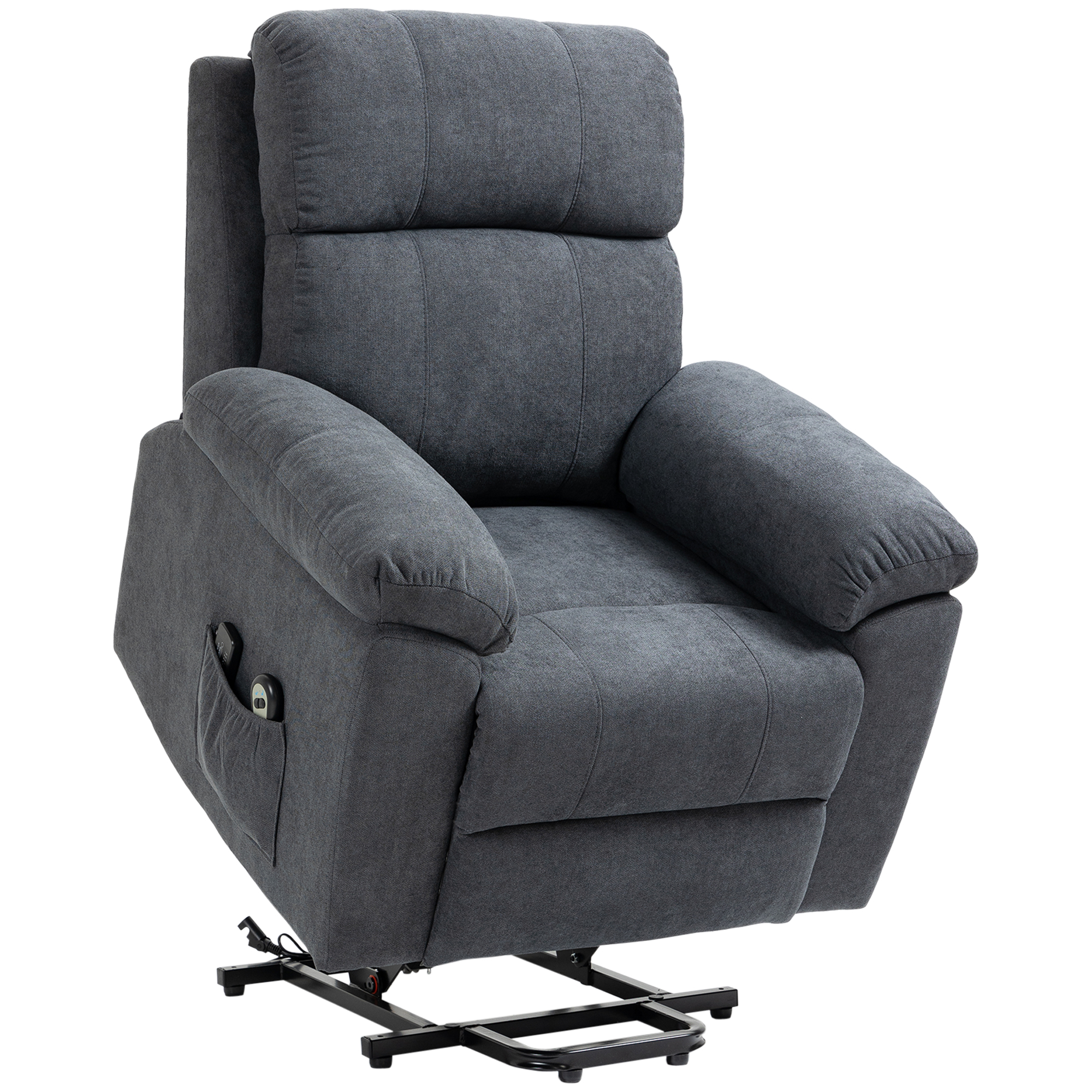 HOMCOM Lift Chair ανακλινόμενη έως 135° με 8 σημεία μασάζ