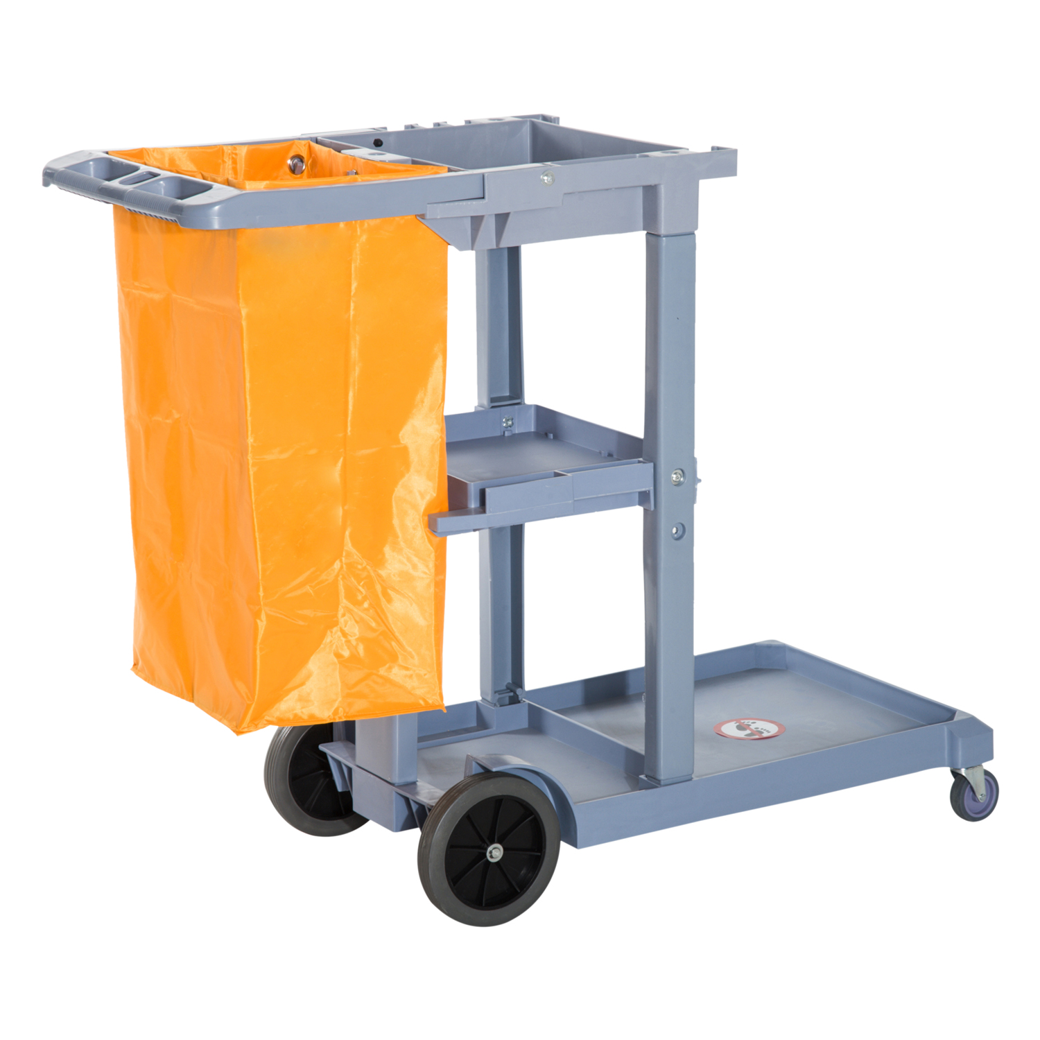 Homcom Professional Cleaning Cart with 100 Liter Bag 113 x 50