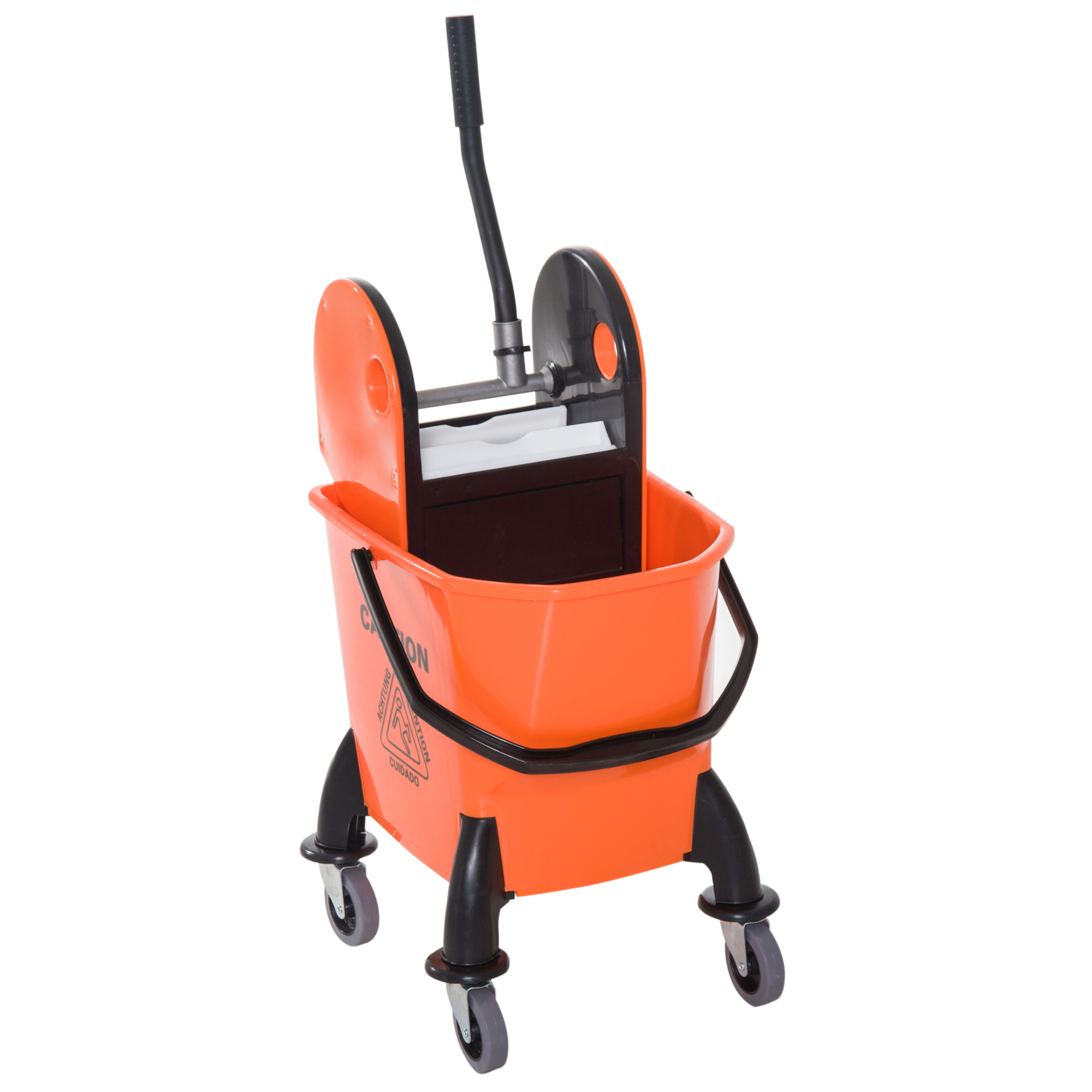 Homcom Professional Cleaning Cart with αφαιρούμενο Wringer και ρόδες