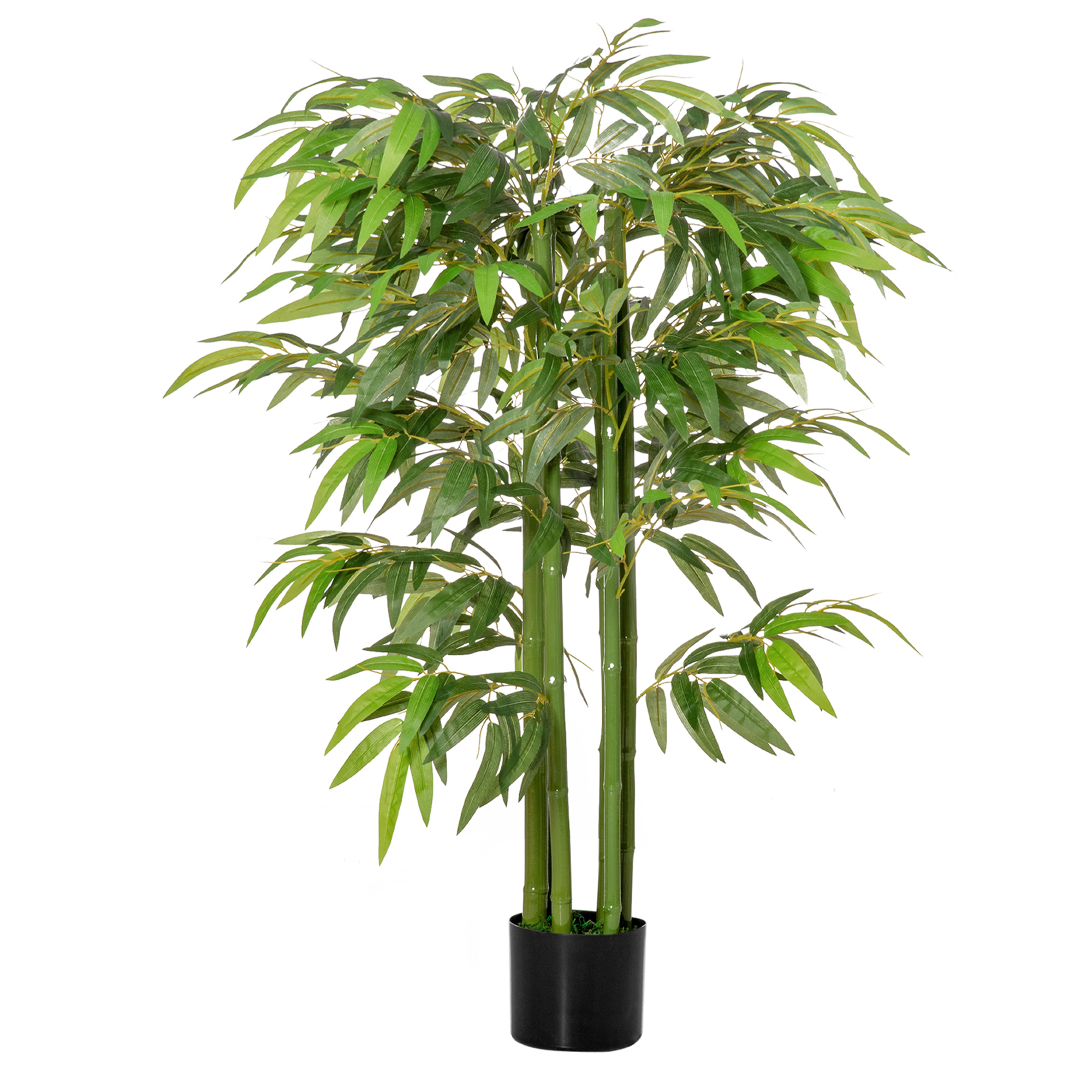 HOMCOM Fake φυτό μπαμπού σε Βάζο 140cm για εσωτερικούς και εξωτερικούς χώρους