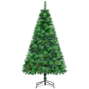 Στολισμένο και Πυράντοχο Χριστουγεννιάτικο Δέντρο με 782 Κλαδιά HOMCOM 830-563V00GN